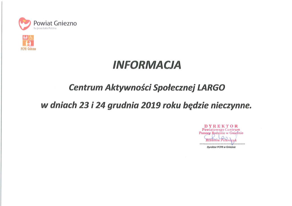 CAS LARGO - 24 grudnia 2019